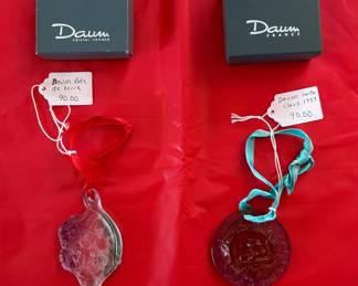 Daum Crystal from France. See picture for prices. Buy it now. Choice.