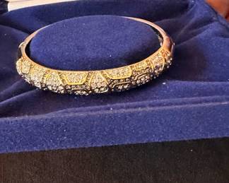 Camrose & Kross gold bracelet jeweled $24 buy it now