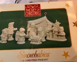 Snow Babies The Christmas Pageant Nativity set $60. Buy it now.