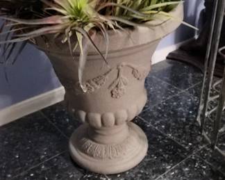 40 and 41Urn Planter with succulents