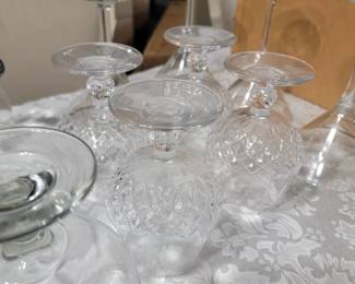 Item 16Various Bar Glassware Includes 4 Cut Glass Cognac, 3 Martini Glasses, 1 Margarita Glass, 3 Cognac sleek Glass 11 pcs. $22