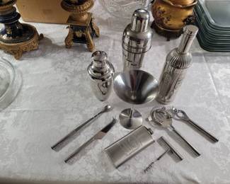 Item 13 Shaken Not Stirred Collection: All the Bar Essentials You Need 10 Pieces in Stainless Steel includes Martini Glass and FREE Drink Recipe Book $85