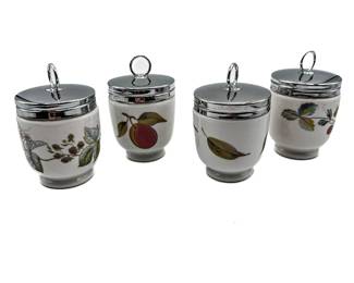 Set of Four Vintage Royal Worcester Evesham Egg Coddler