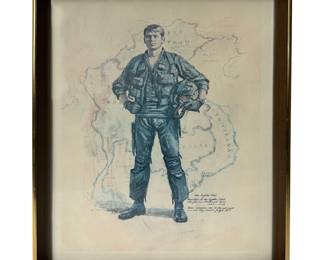 Framed Print – The Fighter Pilot by Maxine McCaffrey