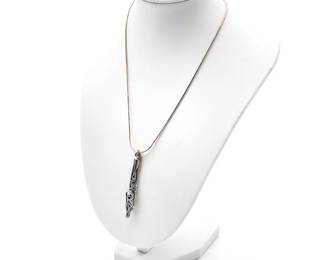 Artisanal Sterling Silver Pendant Necklace