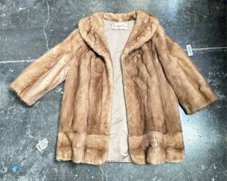 Rosendorf Evans Vintage Blond Mink Fur Jacket