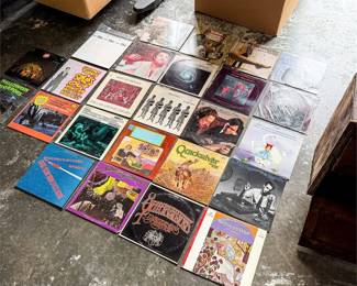 Large Group Of Twenty-Five Vinyl Records