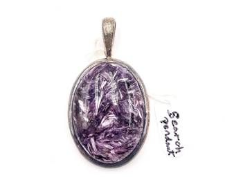 Sterling Silver Charoite Pendant