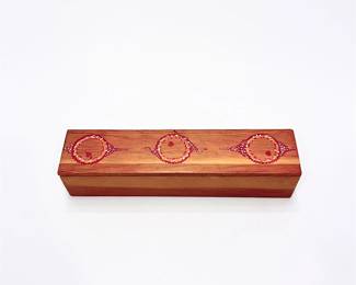 Set Of Five Antique Spoons In Wooden Presentation Box