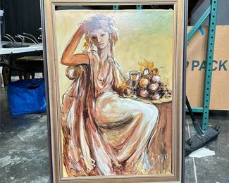 Framed Original Signed Painting On Canvas