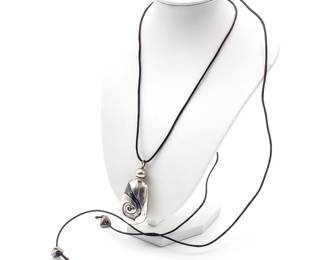 Bohemian Style Sterling Silver Scent Bottle Pendant Necklace