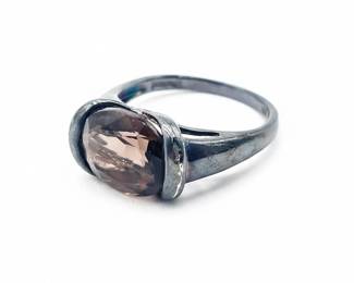 Sterling Silver Smoky Quartz Ring