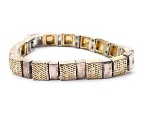 Vintage Napier Link Bracelet In Gold & Silver Tones