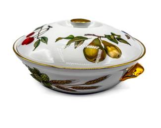 Royal Worcester “Evesham Gold” Covered Casserole – Fine Porcelain, England