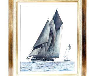 The Golden Age of Yachting – “Adela, 1908” by William Matthews