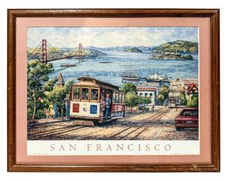 Framed Art Print Of San Francisco By Anna Chrasta Titled "Panorama"