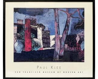 Framed Art Print Of Paul Klee Painting Titled "Mazzaro"