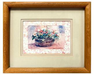 Framed Print Of Watercolor By Artist Dawna Barton