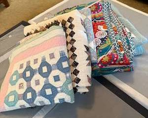 Handmade Vintage Patchwork Quilts Multicolor Cotton Various Patterns