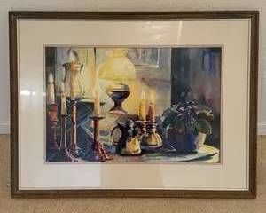 "Awaiting Their Arrival" by Judy Weyenburg - Still Life Watercolor Painting  