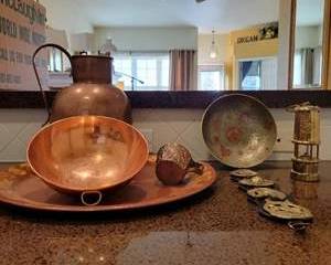 Vintage English Copper, Brass, Miners Lamp