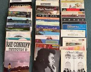 Vintage Vinyl Records Collection Johnny Mathis, Ray Conniff, Glenn Campbell, Classical, Jazz and More