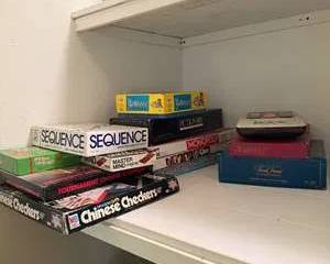 Vintage Scrabble, Yahtzee, Pictionary, Monopoly, Clue, Sequence, Master Mind, Chinese Checkers Board Games Lot