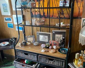 Baker's Rack with Decor