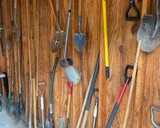 Shovels etc.. (Garage)