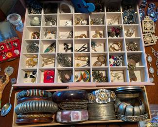 Vintage Costume Earrings & Bangles