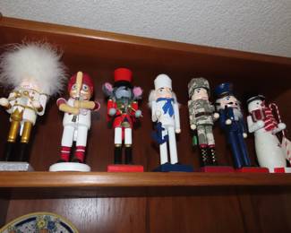 Large collectiion of Christmas nutcrackers