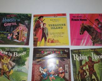 Vintage Disney LPs.