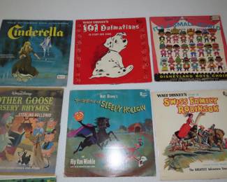 Vintage Disney LPs.