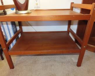 MCM teak  serving table.