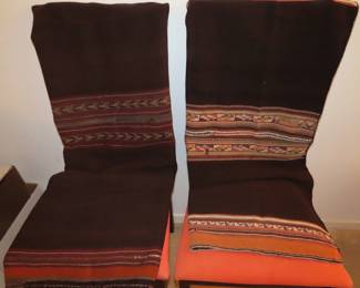 Hand woven Bolivian blankets.