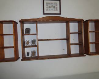 Knick knack shelves.