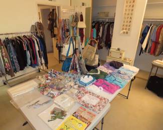 sewing nootions, ladies new pajamas, ladies clothing.