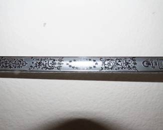 US Navy presentation sword, sheath and case. 