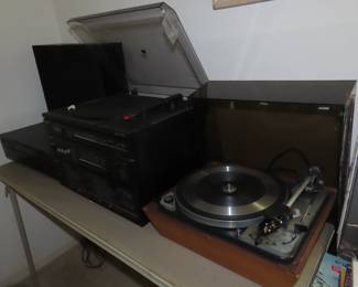 Multiple record players.