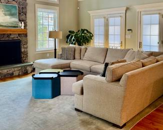 Camden Collection Down Sectional Sofa