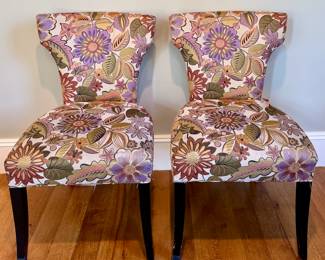 (2) Crate and Barrel Sasha Dining Chairs