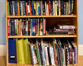 Oak Bookshelf & Young Adult Books