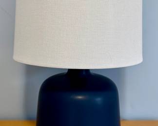(2) Navy Accent Lamps
