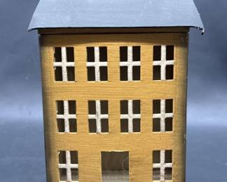 Village Building Candle Holder w/ Removable Roof