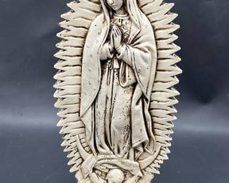 Praying Madonna Vintage Iron Door Stop