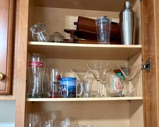 Glassware and bar shaker