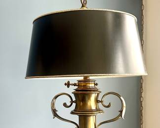 MCM Stiffel brass hanging lamp
