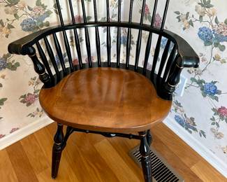 Hitchcock style chair, one of two