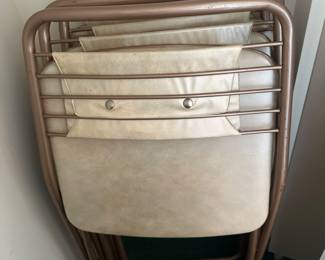 Mid century 50s folding chairs
