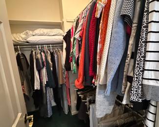 Closet full of mostly Chico & Talbots clothes